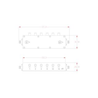 HS-5W,0-35dB step 1dB Manual Attenuator with SMAF (DC-6G)Web1